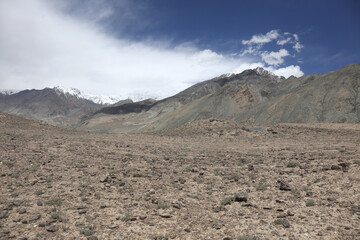 mountain landscape with blue sky