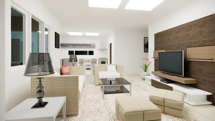 modern living room interior