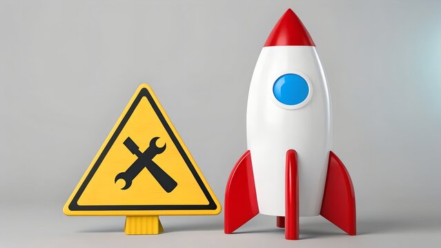 Launch Under Construction – Innovation and Technical Preparation, Business, Conceptual, Abstract, Engineering, Rocket, Maintenance