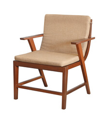Old retro wooden armchair