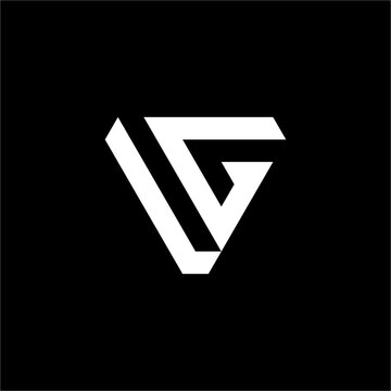 This sleek and futuristic GV or VG monogram logo has a refined, geometric aesthetic. It's an ideal choice for professional consulting firms or cutting-edge companies.