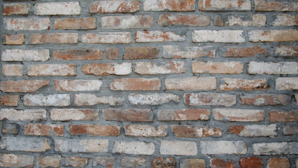 pattern old brick wall close up