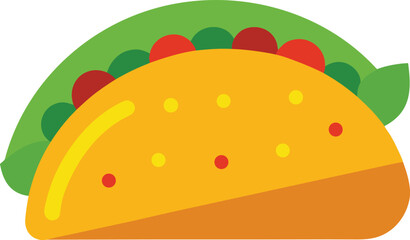 Vector art of delicious taco illustration