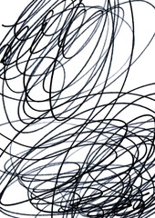 Dynamic line mood abstract graphic drawing expression for background. 