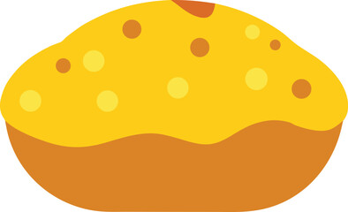 Vector art of delicious muffin illustration