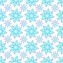 seamless pattern with snowflakes