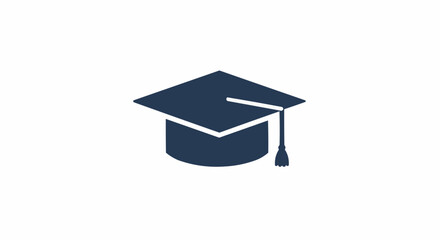 Illustration of a graduation cap with a tassel signifying academic achievement and graduation day ceremony