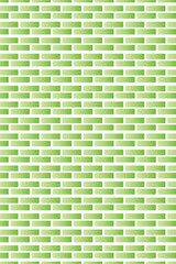 green brick wall
