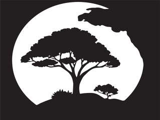 World environment day silhouette icon vector illustration solid symbol for earth