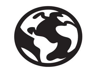 World environment day silhouette icon vector illustration solid symbol for nature