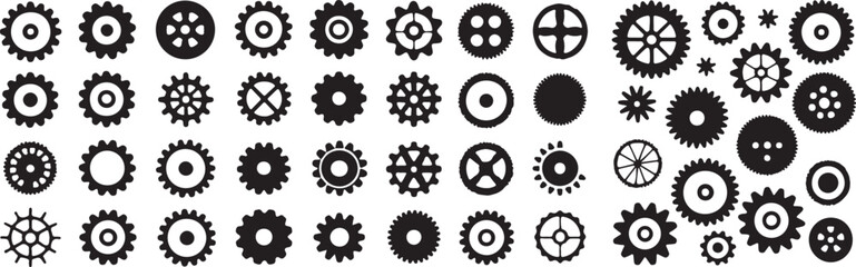 high resolution editable gear and cogwheel vector illustration ai eps jpeg png for industrial machinery component design