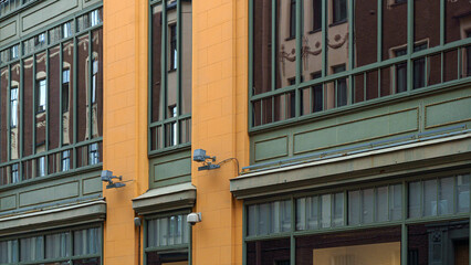 Old architectural building close-up