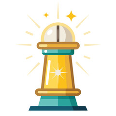 light vector image on white background