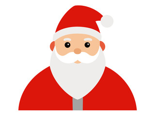 Vector art of santa Claus portrait for Christmas celebration