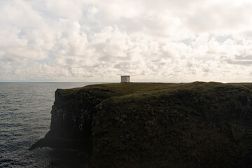 View from afar of the Anarstapi lighthouse