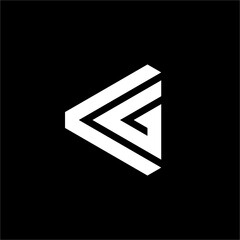 This sleek and futuristic CG or GC Monogram Logo combines a clean aesthetic with a sense of innovation. It's an ideal choice for professional consulting firms, security services, or cutting-edge compa © ignatius_bimo_n