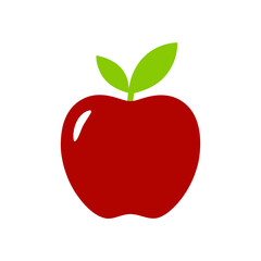 Fototapeta premium red apple vector illustration