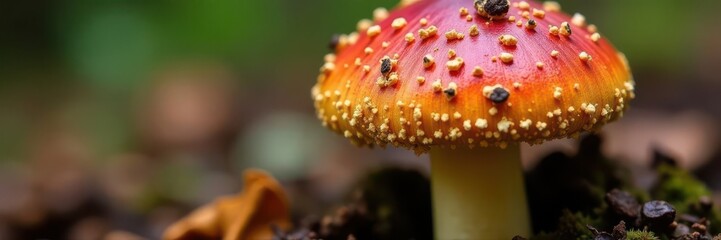 Close-up of Boletus edulis showing texture and pores, edible mushroom, mushroom cap, fungus