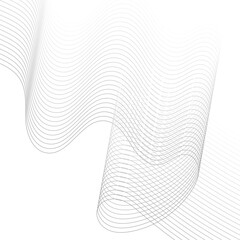 Elegant abstract vector wavy thin line pattern wallpaper design