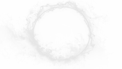 PNG of a dynamic smoky swirl forming a glowing circular portal ring