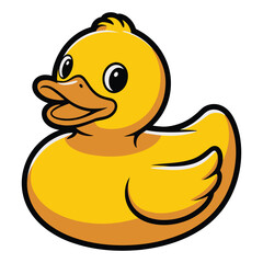 rubber duck isolated on white