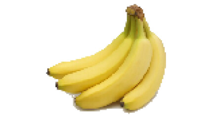 banana in pixel art