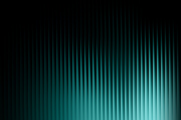 Teal and black abstract background with vertical ribbed texture and bright light effect