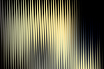 Abstract vertical lines with a golden yellow and white gradient on a dark background