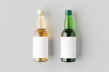 Miniature spirits, liquor bottle mockup