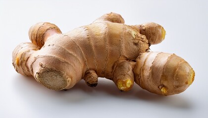 Fototapeta premium a ginger root tupinambar on format and white background