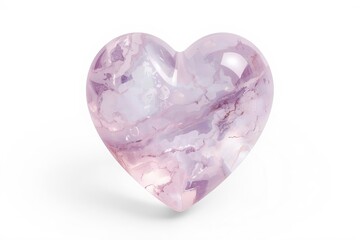 heart-shaped gem, beautiful pink quartz crystal, cut and polished gemstone, delicate translucent stone, natural mineral rock formation, close-up detailed macro shot, high resolution photorealistic ima