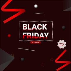  Special Black Friday Offer Marketing Banner Vector