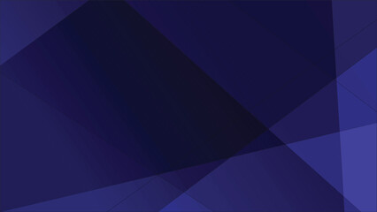 Obraz premium A modern abstract design featuring overlapping geometric shapes in various shades of deep blue, creating a sense of depth and mystery.