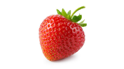 Strawberry in pixel art