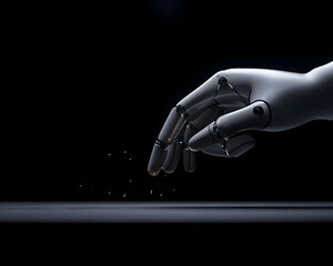 Advanced Robotic Hand Touching Surface