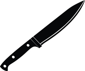 Silver Knife Sharp Blade Silhouette Transparent Background