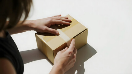 Professional package sealing process for shipping and delivery