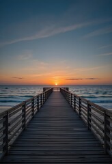 pier at sunset