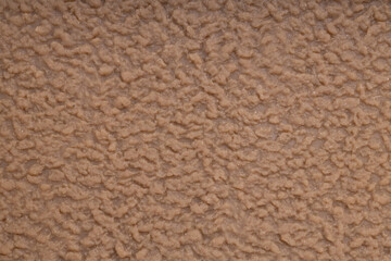 Beige Fleece Wool Texture Close Up