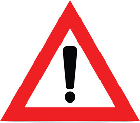 Warning Sign: General Hazard Alert with Exclamation Point