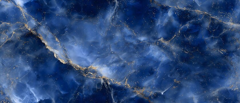 SEAMLESS lapis lazuli background, deep blue stone with golden pyrite and white calcite veins, seamless pattern, natural stone texture.