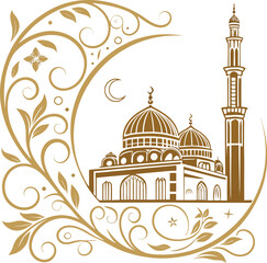 Vector Illustration of Mosque