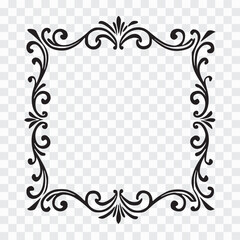 Elegant Vintage Decorative Frame Outline Vector | Ornamental Border Clipart Set