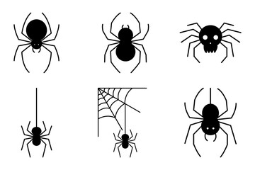 vector illustration of a spider