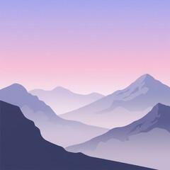 Fototapeta premium mountains in the morning