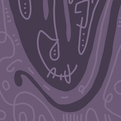 Minimal abstract image for printing. Picture for modern interiors. The picture is painted by hand on a tablet. © neurostructure