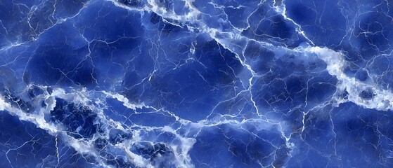 SEAMLESS lazurite stone texture background, intense royal blue stone with white veins, seamless pattern, ultramarine mineral texture. 
