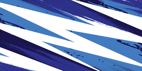 Vibrant Blue and Purple Brush Texture Halftone Effect Grunge Sports Background for Dynamic Banner or Poster Design with Energetic and Active Atmosphere