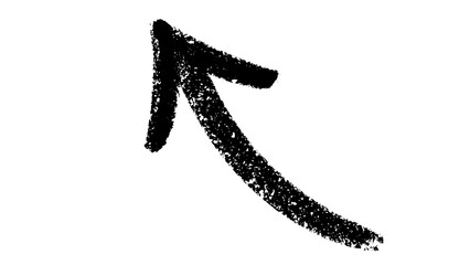 Crayon texture left arrow shape element