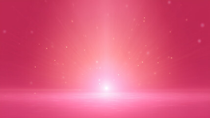 A Glowing Light on a Pink Background